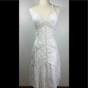 COPY - NWOT BCBGMAXAZRIA Sz XS Halter Crochet Dress